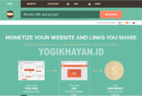 Cara Dapatkan Uang Dengan Ngeblog, Penyingkat URL Yang Membayar