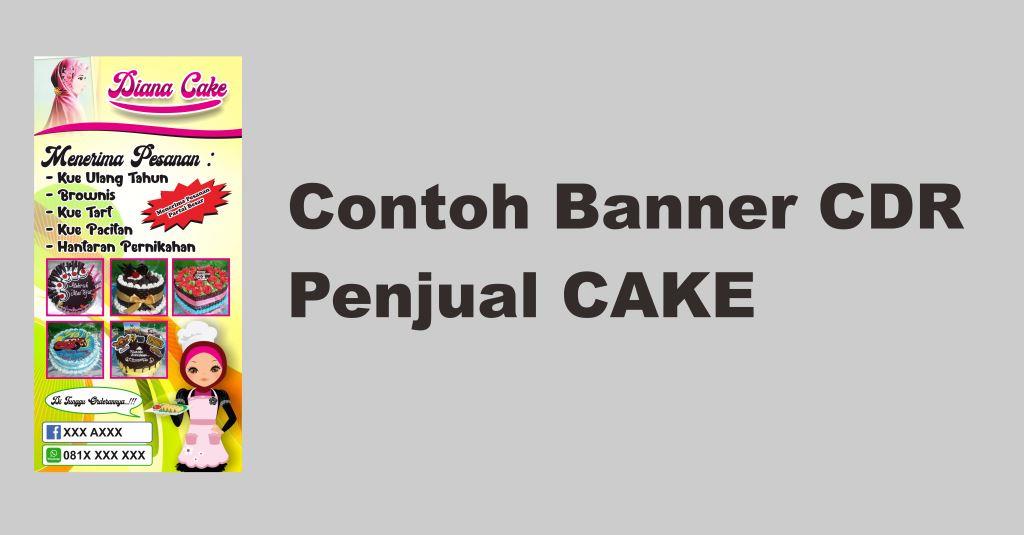 Contoh Banner Penjual Atau Roti Cake CDR