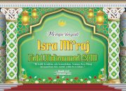 Desain Banner isra Mi’raj CDR 2026